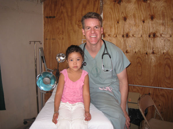 Dr Scott Kozak and patient